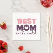 Beste mama in de Moederdag van de wereld | Napkin Servetten (Insitu)