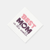 Beste mama in de Moederdag van de wereld | Napkin Servetten (Hoek)