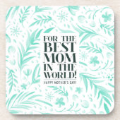 Beste mama in de Moederdag van de wereld | ONDERZE Drankjes Onderzetter (Voorkant)