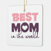 Beste mama in de Moederdag van de wereld | ORNAMEN Keramisch Ornament (Links)