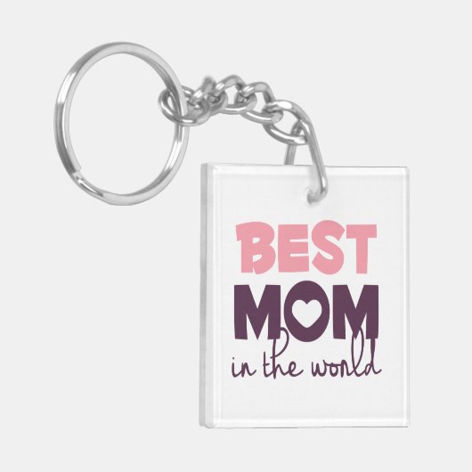 Beste mama in de Moederdag van de wereld Sleutelhanger (Voorkant Links)