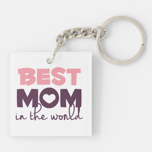 Beste mama in de Moederdag van de wereld Sleutelhanger (Achterkant)