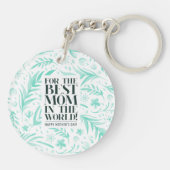 Beste mama in de Moederdag van de wereld Sleutelhanger (Achterkant)