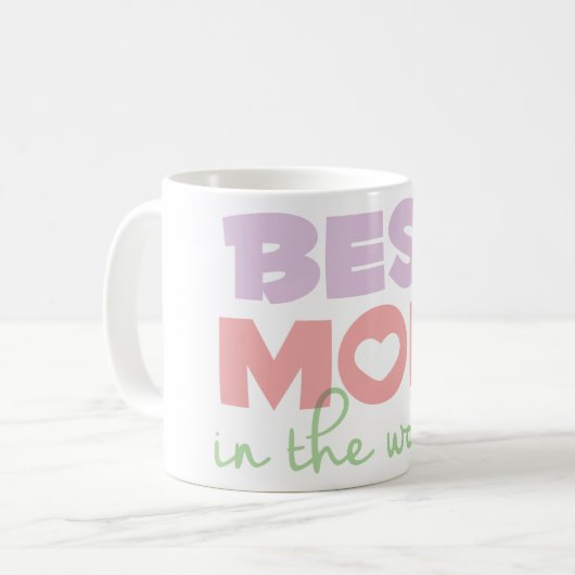 Beste mama in de Mok van de wereld (Voorkant links)