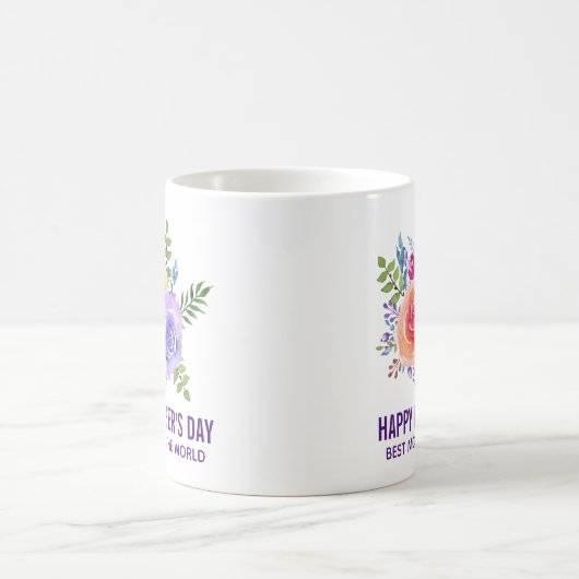 Beste mama in de Rozen van de Wereld Koffiemok (Center)