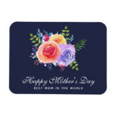 Beste mama in de Rozen van de Wereld Magneet (Horizontaal)