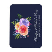 Beste mama in de Rozen van de Wereld Magneet (Verticaal)