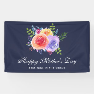 Beste mama in de Rozen van de Wereld Spandoek