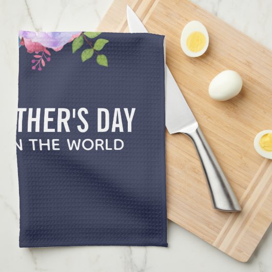 Beste mama in de Rozen van de Wereld Theedoek (Quarter Fold)