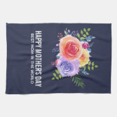 Beste mama in de Rozen van de Wereld Theedoek (Horizontaal)