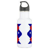 Beste mama in de vorm van Patriotic Diamond Waterfles (Achterkant)