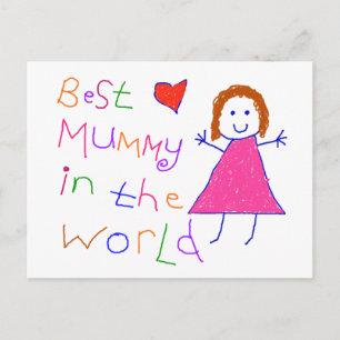 Beste mama in de wereld briefkaart