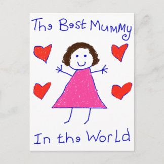 Beste mama in de wereld briefkaart