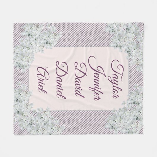 Beste mama in de wereld fleece deken (Voorkant (Horizontaal))