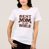 Beste mama in de wereld - Moederdag Tri-Blend Shirt (Voorkant)