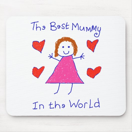 Beste mama in de wereld muismat (Voorkant)