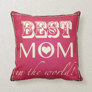 'Beste mama in de wereld' Pillow Kussen