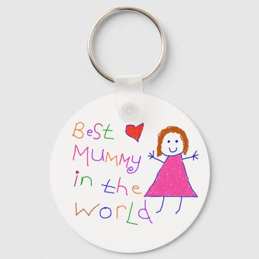 Beste mama in de wereld sleutelhanger (Voorkant)