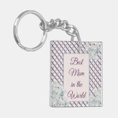 Beste mama in de wereld sleutelhanger (Voorkant Links)