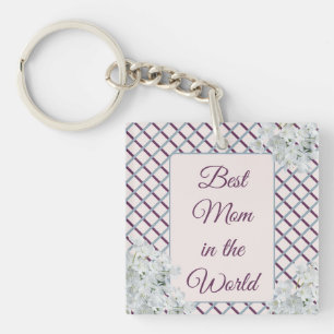 Beste mama in de wereld sleutelhanger