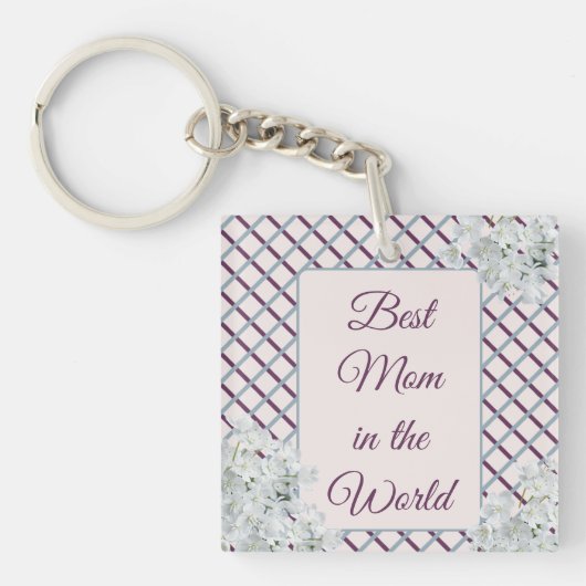 Beste mama in de wereld sleutelhanger (Voorkant)