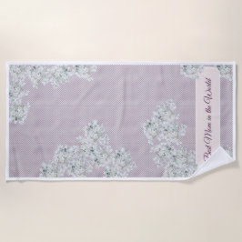 Beste mama in de wereld strandlaken