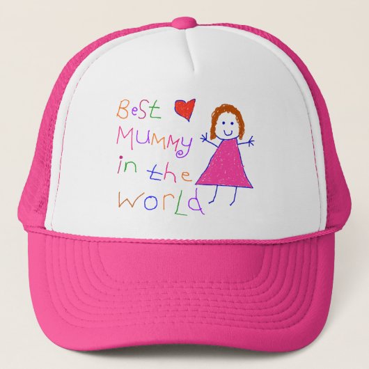 Beste mama in de wereld trucker pet (Voorkant)
