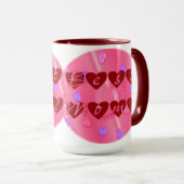 Beste mama in hart mok (Voorkant rechts)