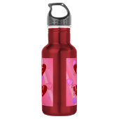 Beste mama in hart waterfles  (Achterkant)