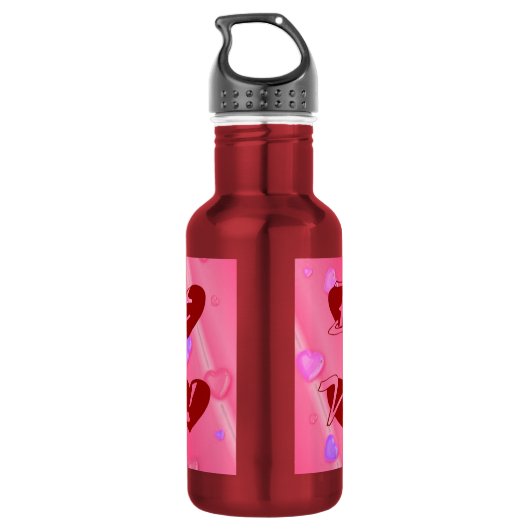 Beste mama in hart waterfles (Achterkant)