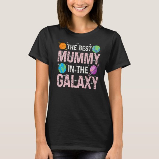 Beste mama in het Galaxy Moederdag Cadeau voor T-shirt (Voorkant)