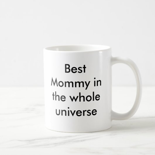 Beste mama in het hele universum koffiemok (Rechts)