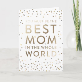 Beste mama in het Wenskaart van de Wereld Moederda Kaart