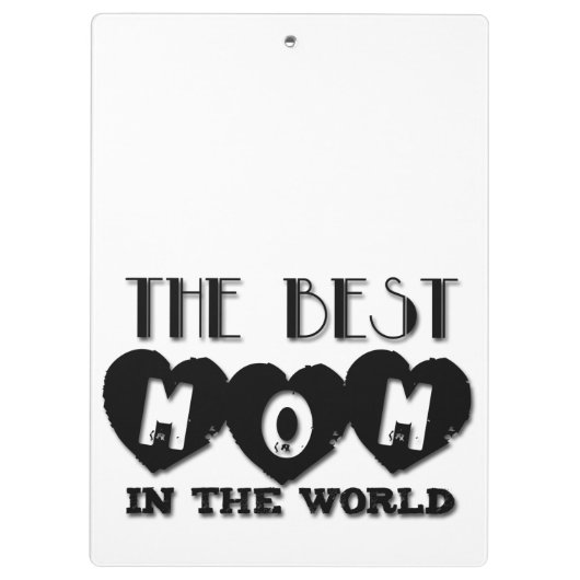Beste mama in het wereldklembord van Moederdag Klembord (Achterkant)