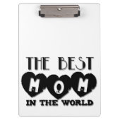 Beste mama in het wereldklembord van Moederdag Klembord (Voorkant)