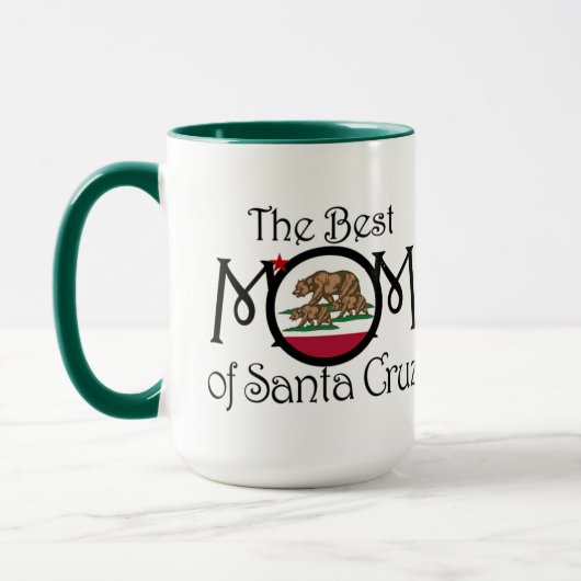 Beste mama in Santa Cruz met 2 Beer Mok van 15 oz (Links)