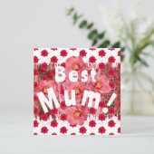 Beste mama! kaart (Staand voorkant)