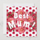 Beste mama! kaart (Voorkant)