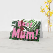 Beste mama! kaart (Gele Bloem)