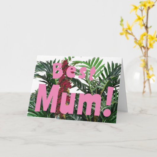 Beste mama! kaart (Gele Bloem)