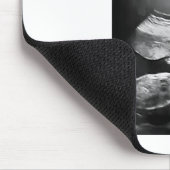 Beste mama kan niet wachten om je te ontmoeten! muismat (Hoek)