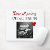 Beste mama kan niet wachten om je te ontmoeten! muismat (Met muis)