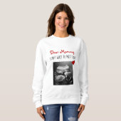 Beste mama kan niet wachten om je te ontmoeten! trui (Voorkant volledig)