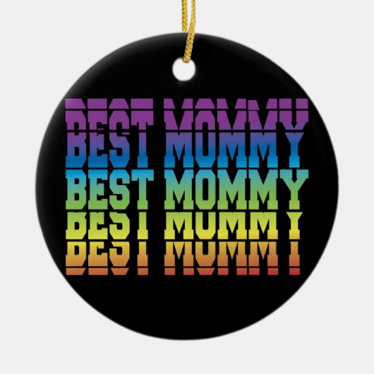 Beste mama keramisch ornament (Voorkant)