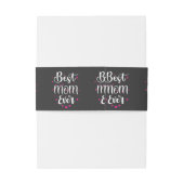 Beste mama, kleine sterren uitnodigingen wikkel (Achterkant Voorbeeld)