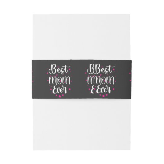 Beste mama, kleine sterren uitnodigingen wikkel (Achterkant Voorbeeld)