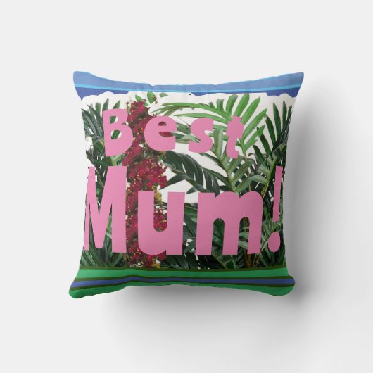 Beste mama! kussen (Achterkant)