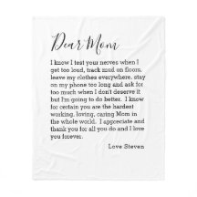 Beste mama-liefdesbrief van Teen op maat gesneden 