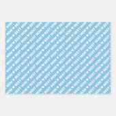 Beste mama Light Blue en White Inpakpapier Vel (Voorkant 3)