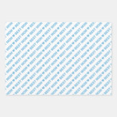 Beste mama Light Blue en White Inpakpapier Vel (Voorkant 2)